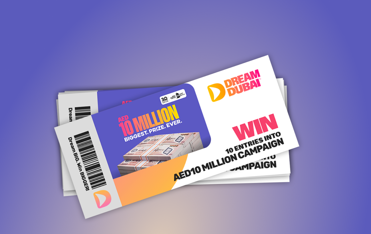 10 entries into our AED10,000,000 campaign