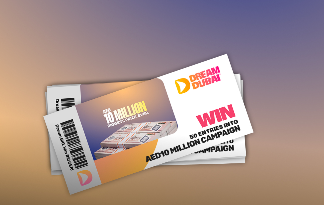 50 entries into our AED10,000,000 campaign