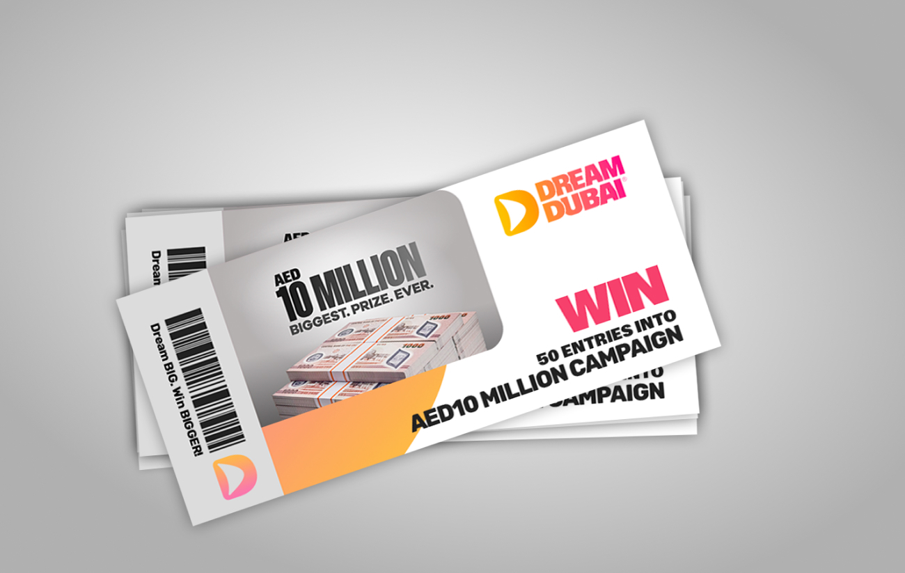 50 entries into our AED10,000,000 campaign