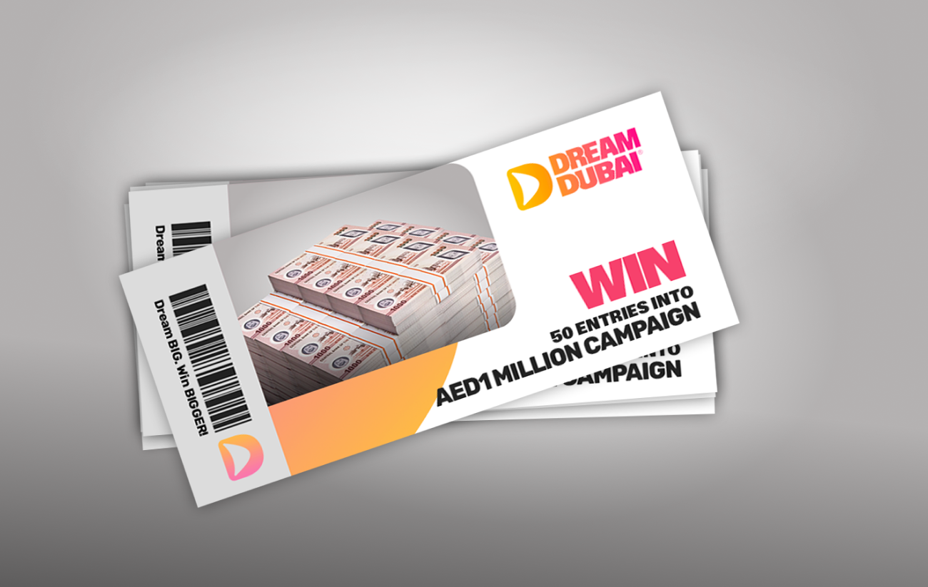 50 entries into our AED1,000,000 campaign