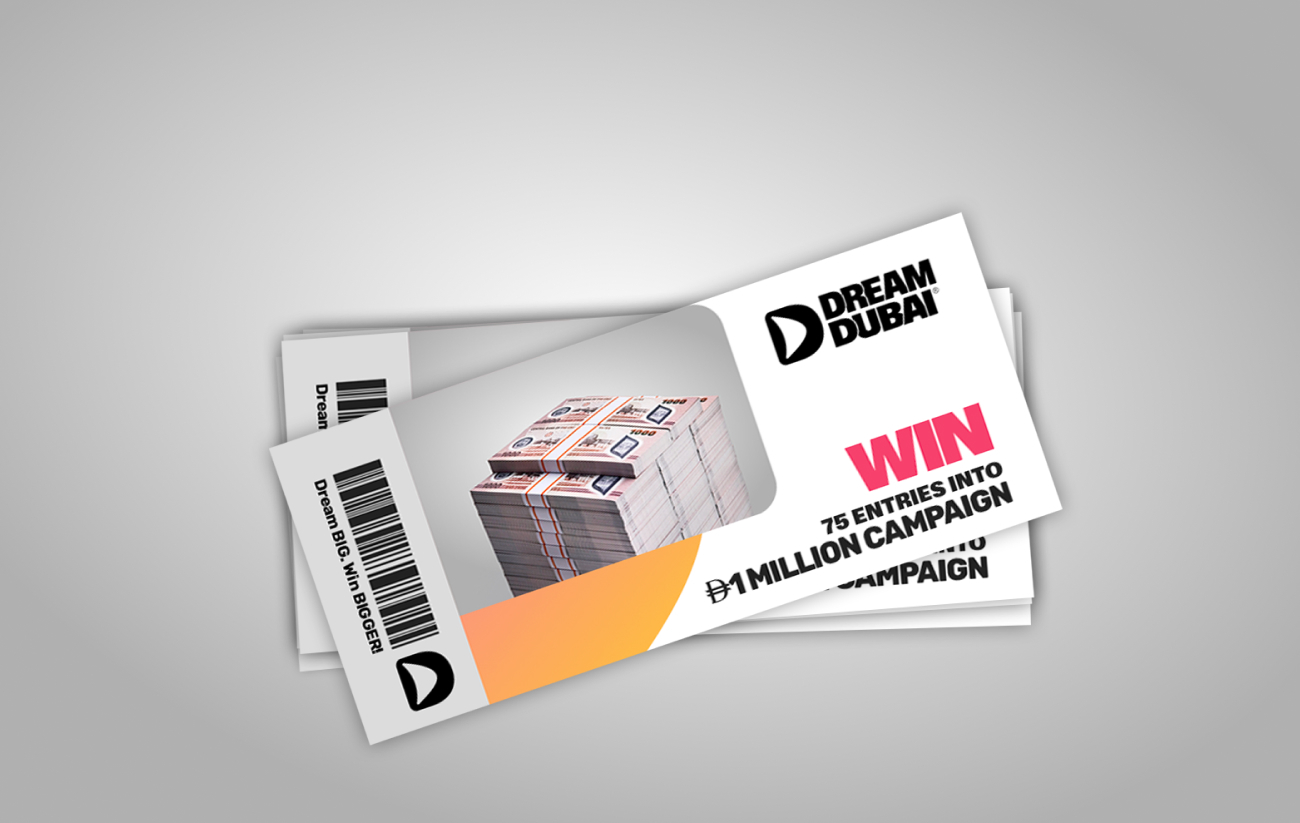 75 entries into our AED1,000,000 campaign