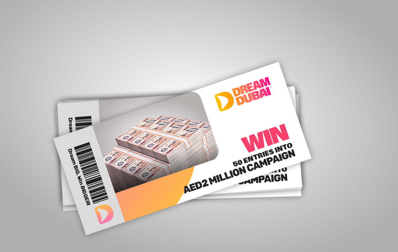 50 entries into our AED2,000,000 campaign