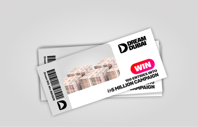 100 entries into AED5,000,000 campaign